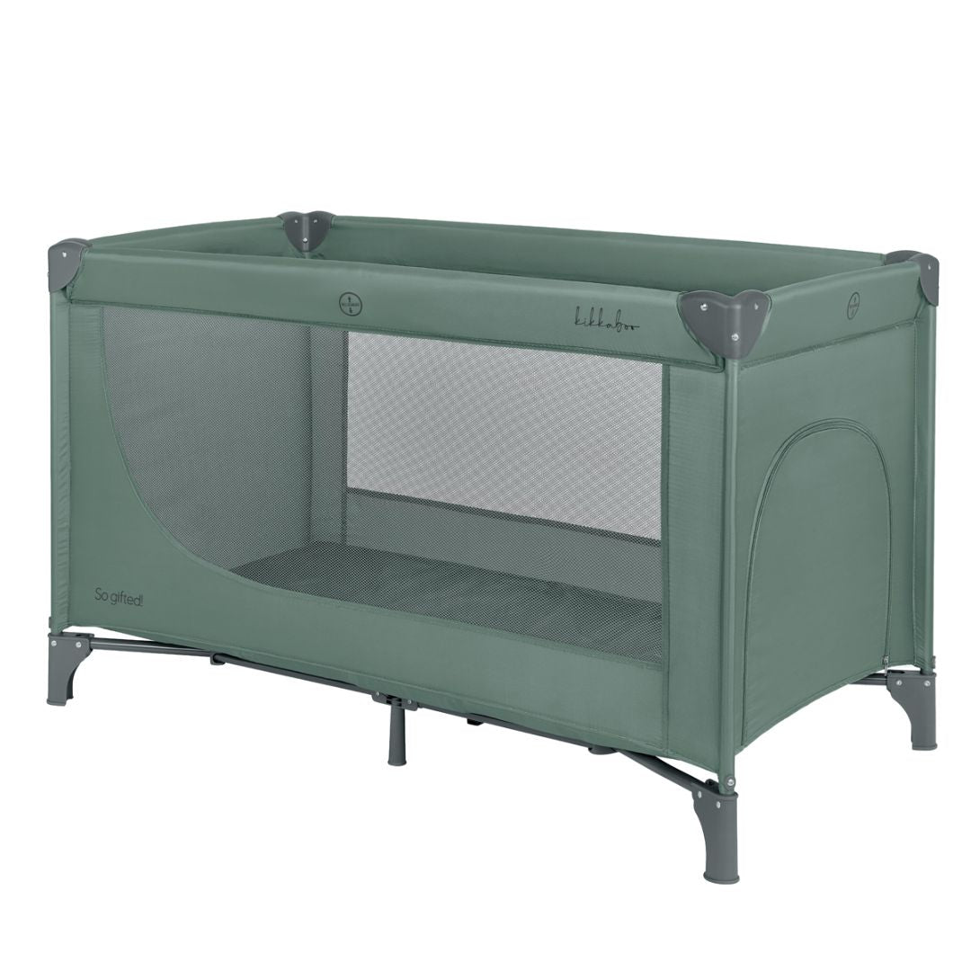 KikkaBoo® Prenosna posteljica 1 level So Gifted Green 2026 KikkaBoo