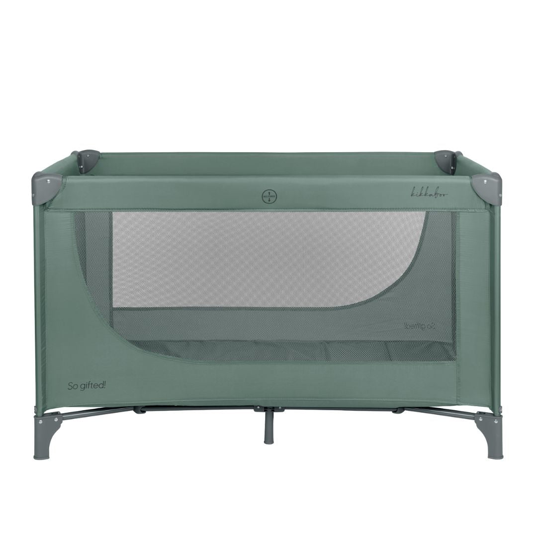 KikkaBoo® Prenosna posteljica 1 level So Gifted Green 2026 KikkaBoo