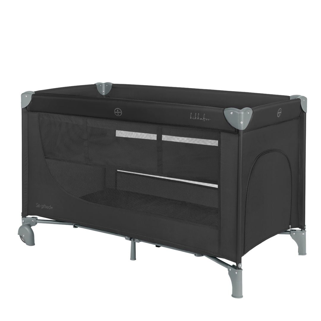 KikkaBoo® Prenosna posteljica 2 levels 125x65 So Gifted PLUS Black 2026