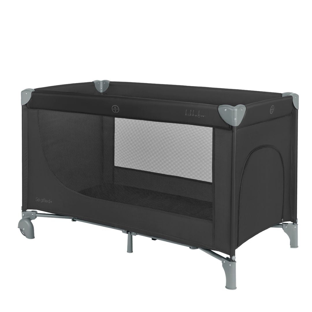 KikkaBoo® Prenosna posteljica 2 levels 125x65 So Gifted PLUS Black 2026