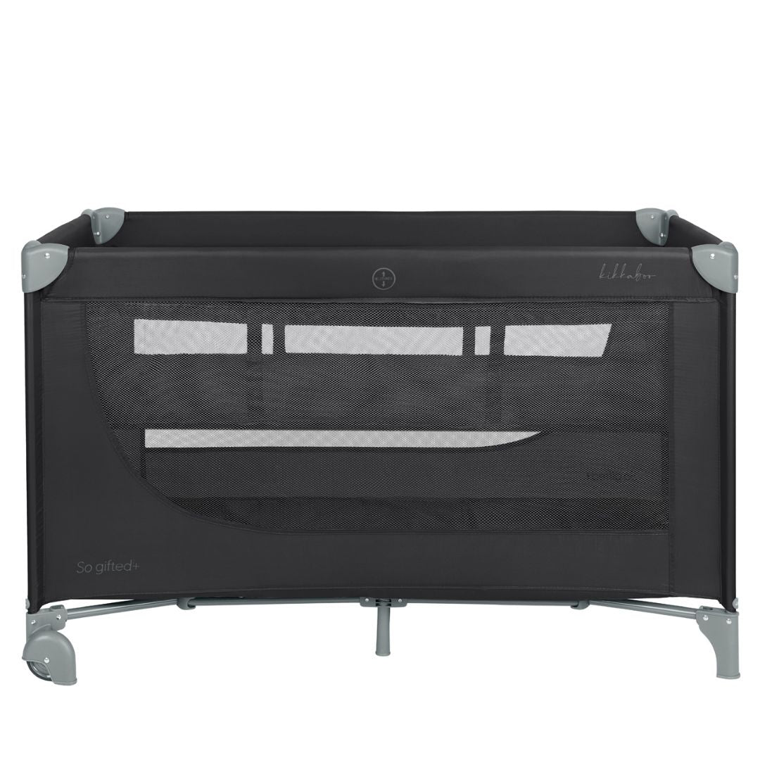 KikkaBoo® Prenosna posteljica 2 levels 125x65 So Gifted PLUS Black 2026