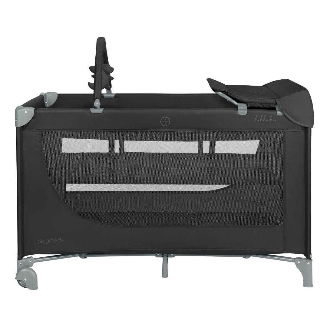 KikkaBoo® Prenosna posteljica 2 levels 125x65 So Gifted PLUS Black 2026