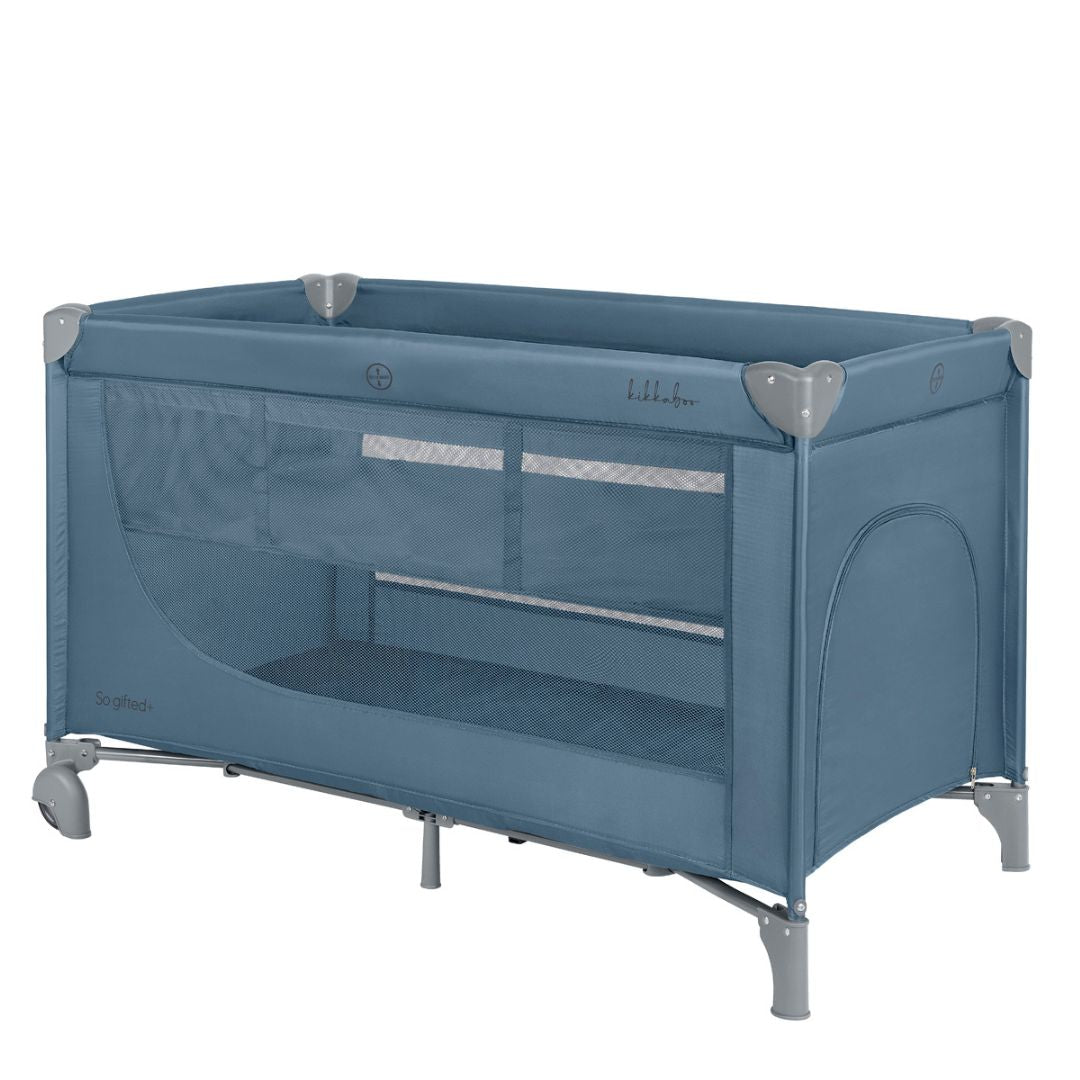 KikkaBoo® Prenosna posteljica 2 levels 125x65 So Gifted PLUS Blue 2026