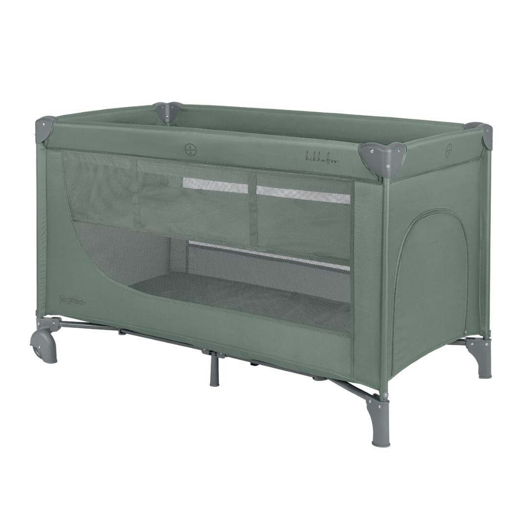 KikkaBoo® Prenosna posteljica 2 levels 125x65 So Gifted PLUS Green 2026
