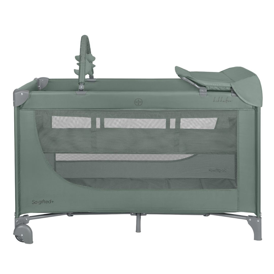 KikkaBoo® Prenosna posteljica 2 levels 125x65 So Gifted PLUS Green 2026