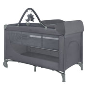 KikkaBoo® Prenosna posteljica 2 levels 125x65 So Gifted PLUS Grey 2026