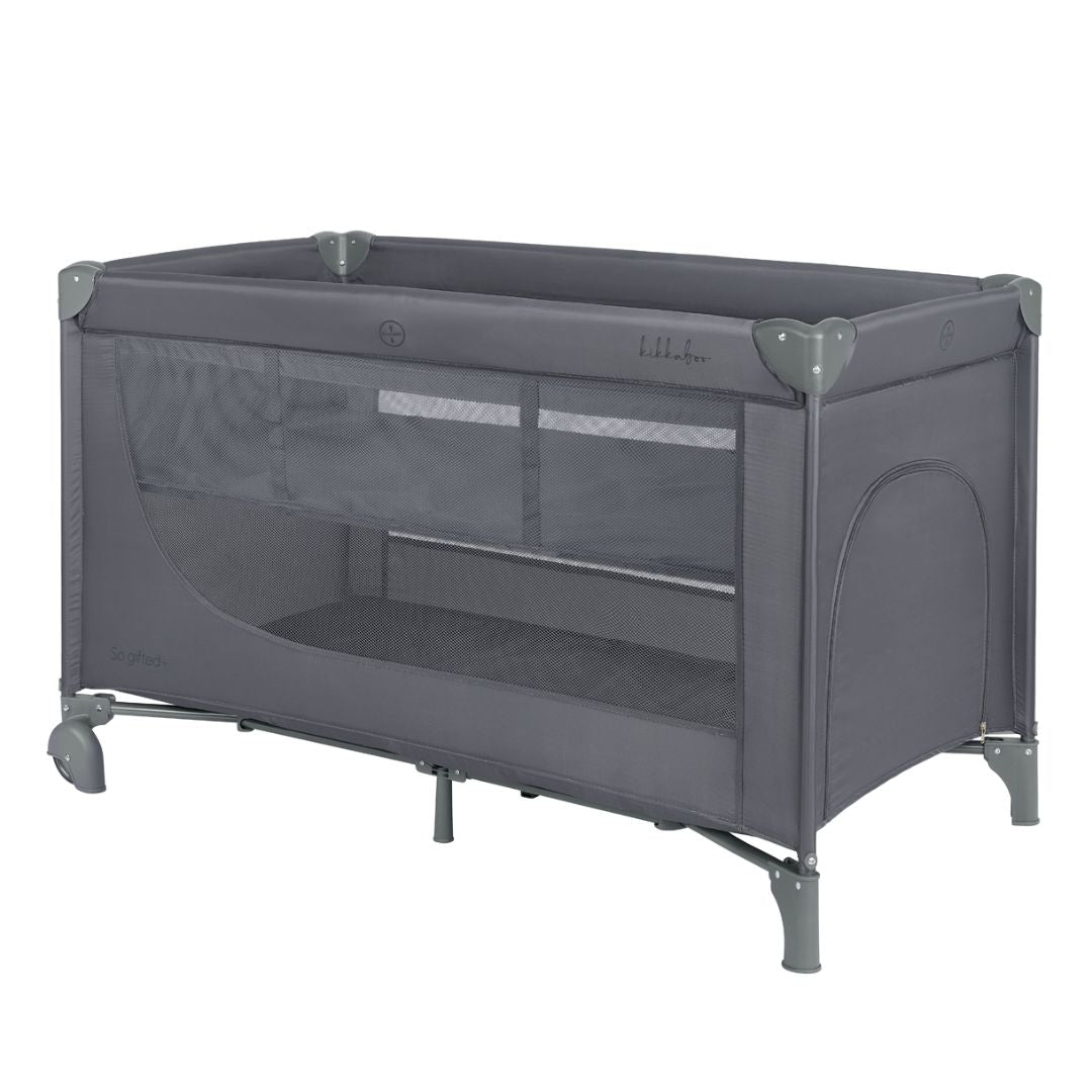 KikkaBoo® Prenosna posteljica 2 levels 125x65 So Gifted PLUS Grey 2026