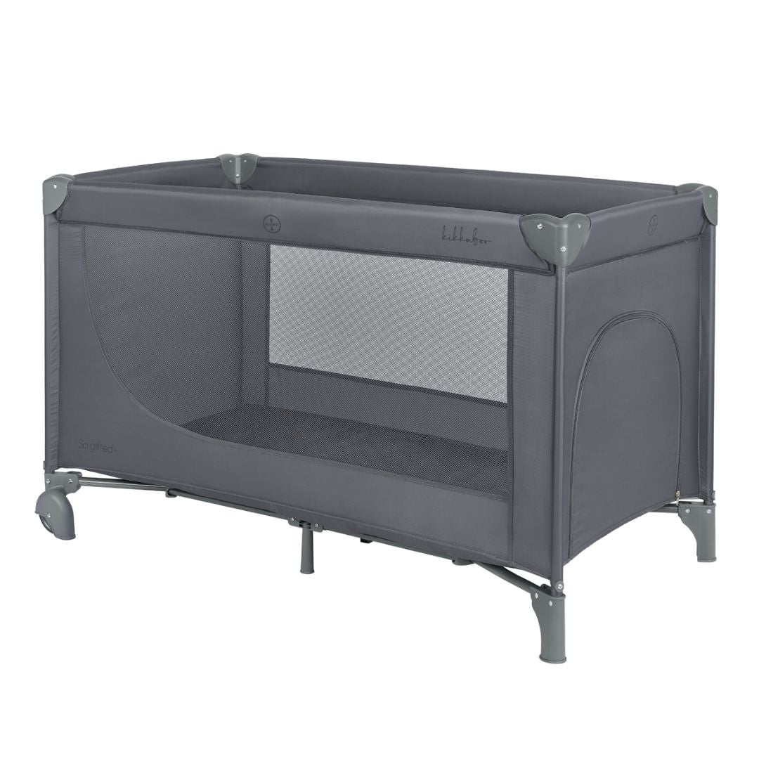 KikkaBoo® Prenosna posteljica 2 levels 125x65 So Gifted PLUS Grey 2026