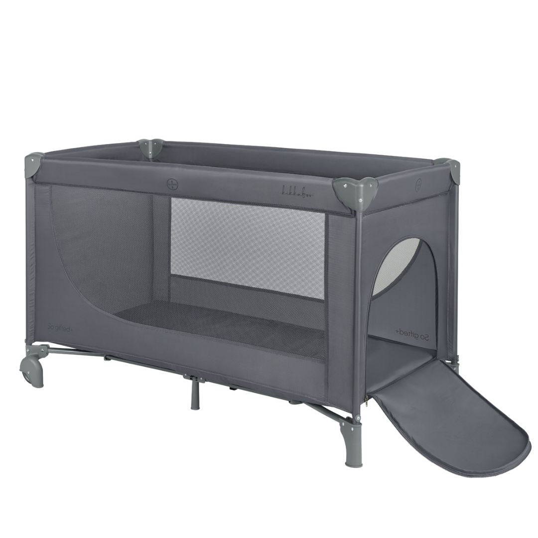 KikkaBoo® Prenosna posteljica 2 levels 125x65 So Gifted PLUS Grey 2026