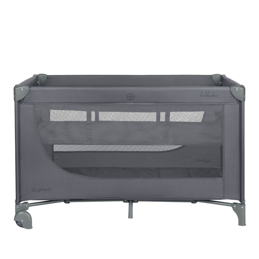 KikkaBoo® Prenosna posteljica 2 levels 125x65 So Gifted PLUS Grey 2026