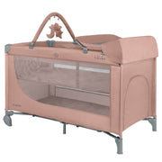 KikkaBoo® Prenosna posteljica 2 levels 125x65 So Gifted PLUS Pink 2026