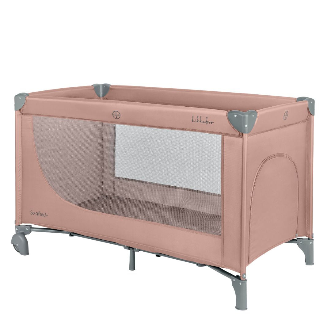 KikkaBoo® Prenosna posteljica 2 levels 125x65 So Gifted PLUS Pink 2026