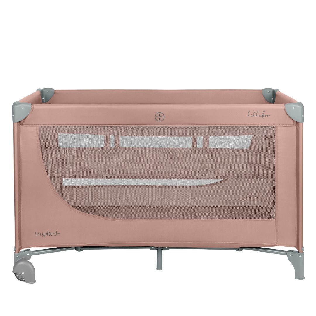 KikkaBoo® Prenosna posteljica 2 levels 125x65 So Gifted PLUS Pink 2026