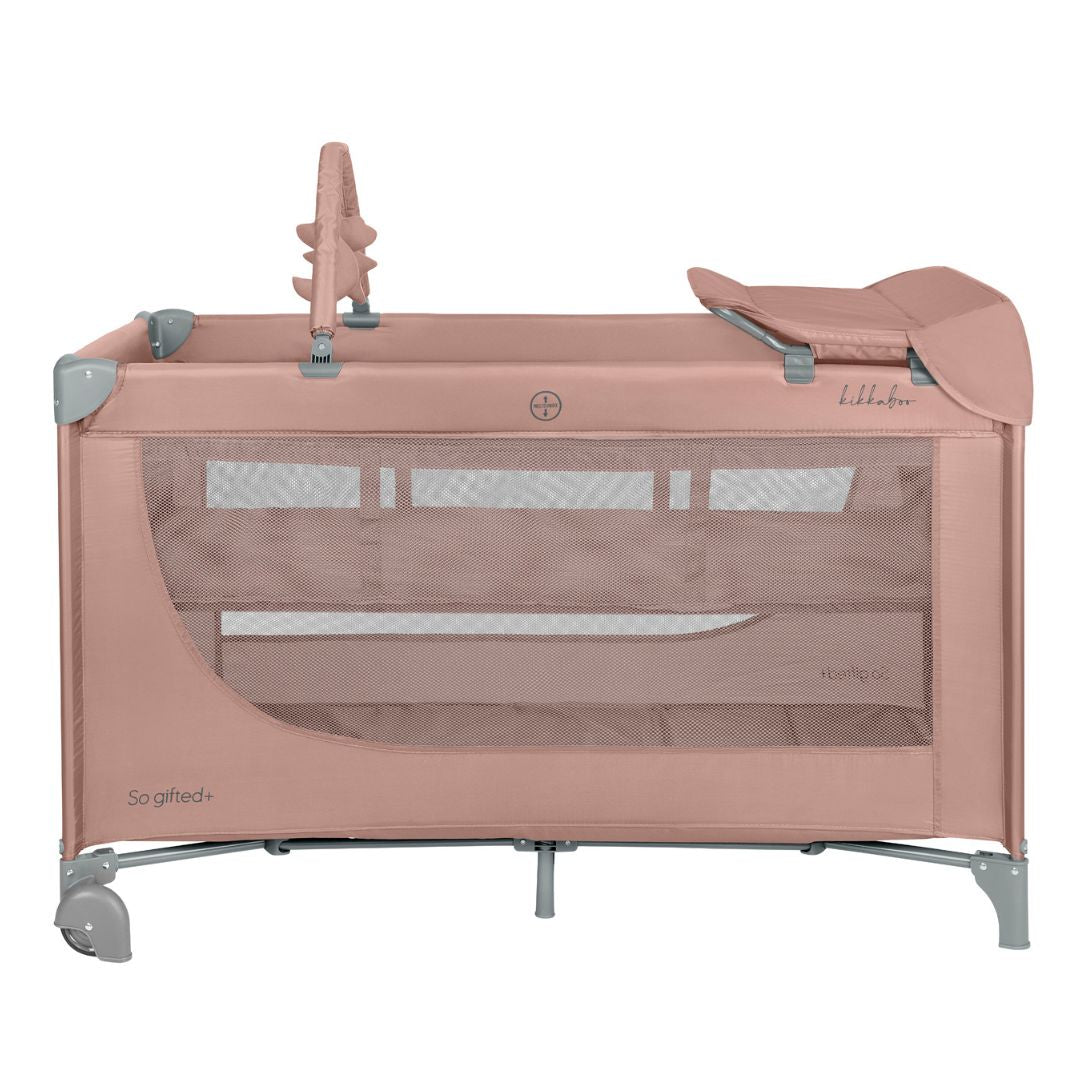 KikkaBoo® Prenosna posteljica 2 levels 125x65 So Gifted PLUS Pink 2026