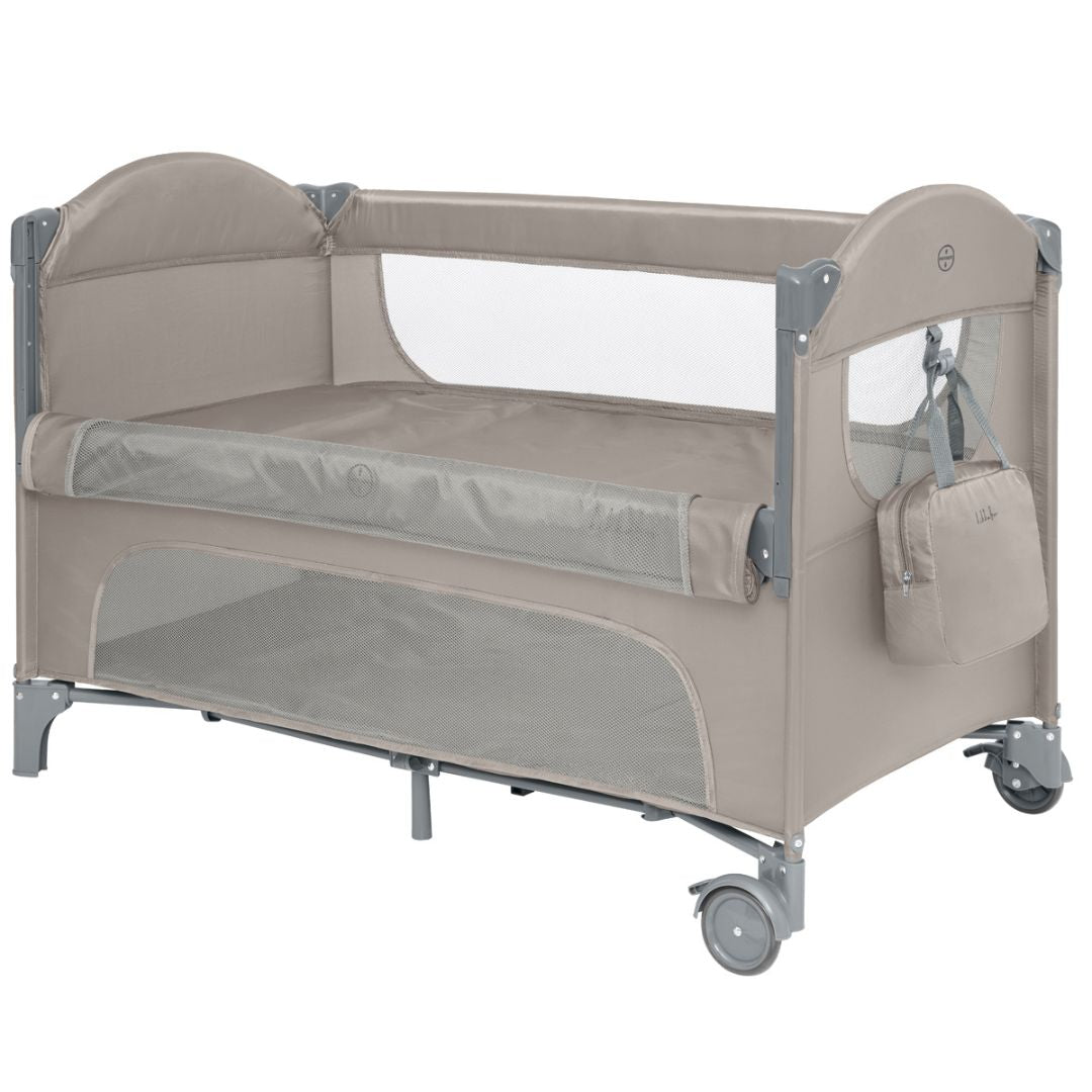 KikkaBoo® Prenosna posteljica 2 levels Milky Way Beige 2026