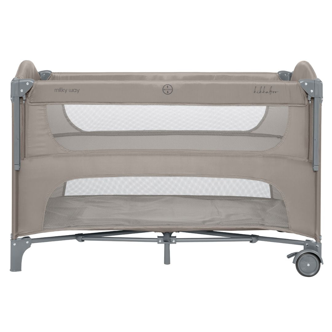 KikkaBoo® Prenosna posteljica 2 levels Milky Way Beige 2026