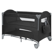 KikkaBoo® Prenosna posteljica 2 levels Milky Way Black 2026