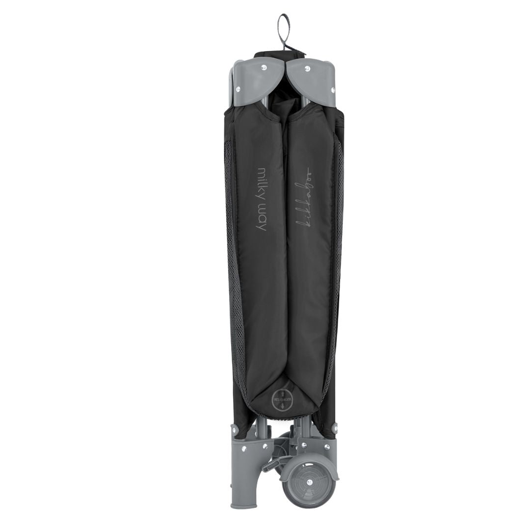 KikkaBoo® Prenosna posteljica 2 levels Milky Way Black 2026