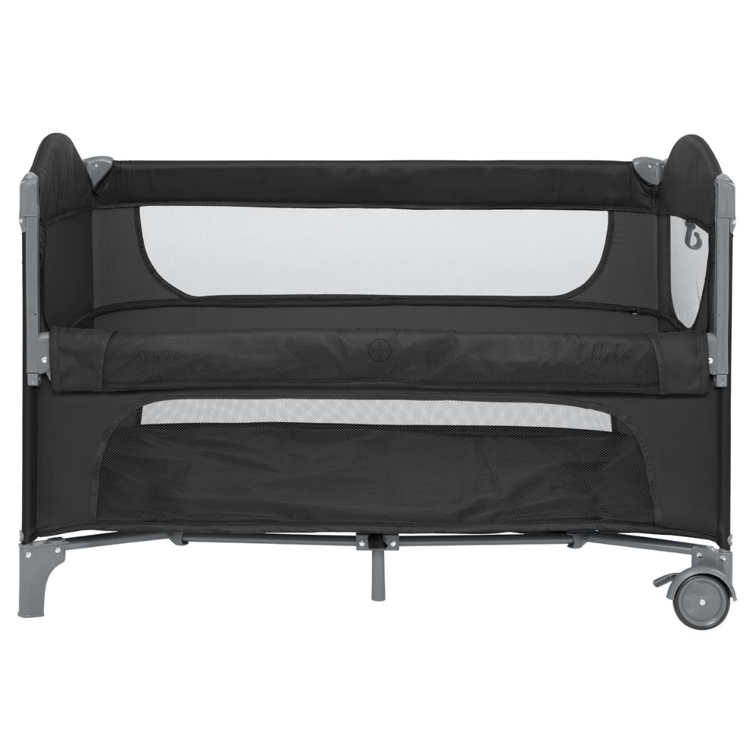 KikkaBoo® Prenosna posteljica 2 levels Milky Way Black 2026