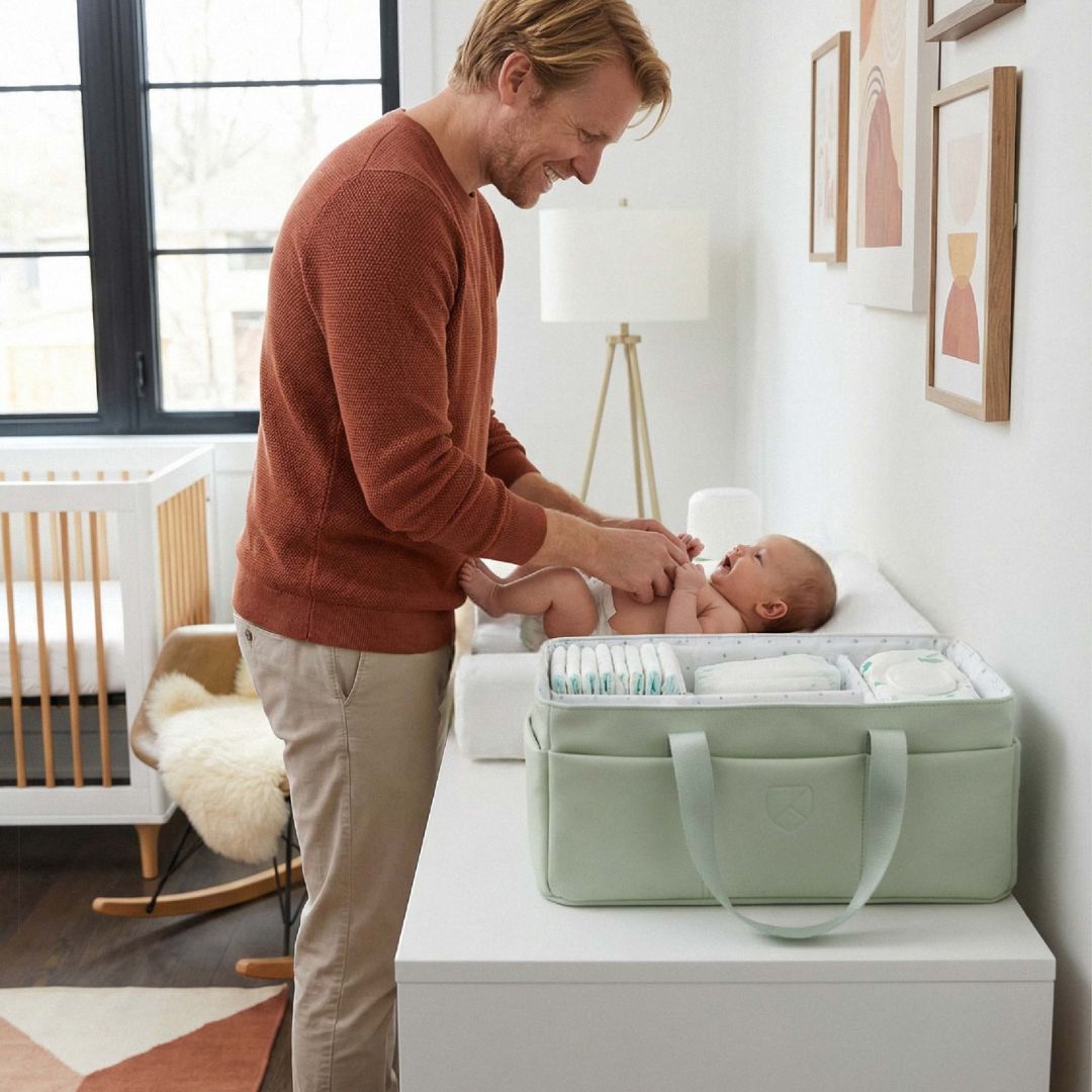 Koala Babycare® Organizator za pleničke Gum Pale Green