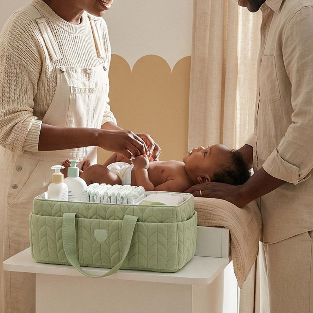 Koala Babycare® Organizator za pleničke Quilted Pale Green