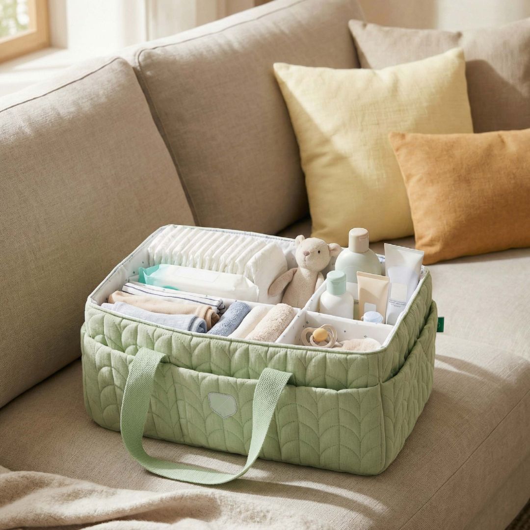 Koala Babycare® Organizator za pleničke Quilted Pale Green