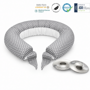 Koala Babycare® Set za nosečnice blazina Hug Comfy Grey in pokrovčki Trilaminate Silver Regular