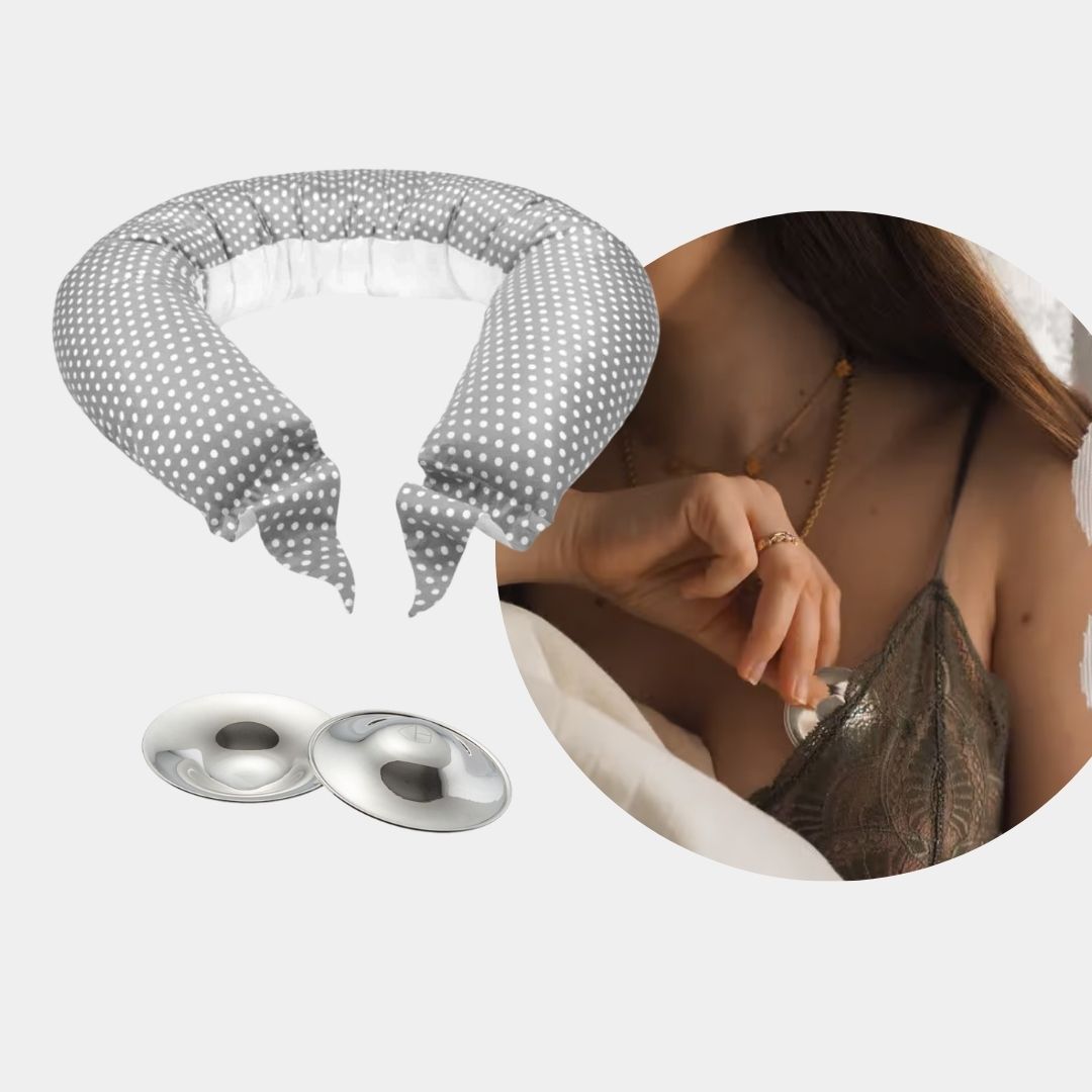 Koala Babycare® Set za nosečnice blazina Hug Comfy Grey in pokrovčki Trilaminate Silver Regular