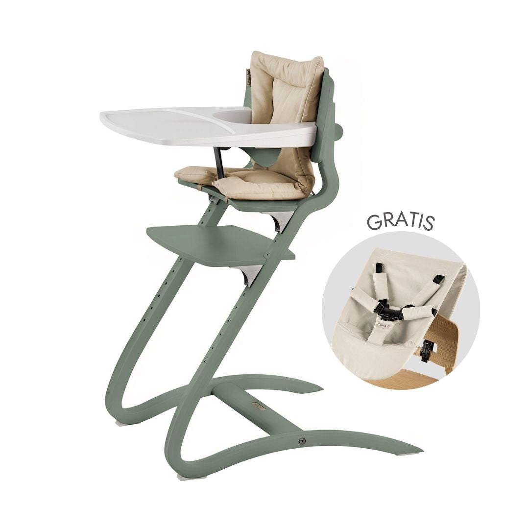 Leander® Otroški stol za hranjenje 4v1 Louie™ Sage Green Leander