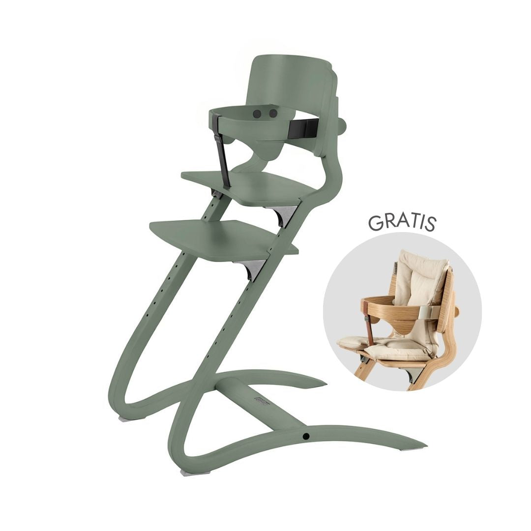 Leander® Otroški stol za hranjenje 2v1 Louie™ Sage Green Leander