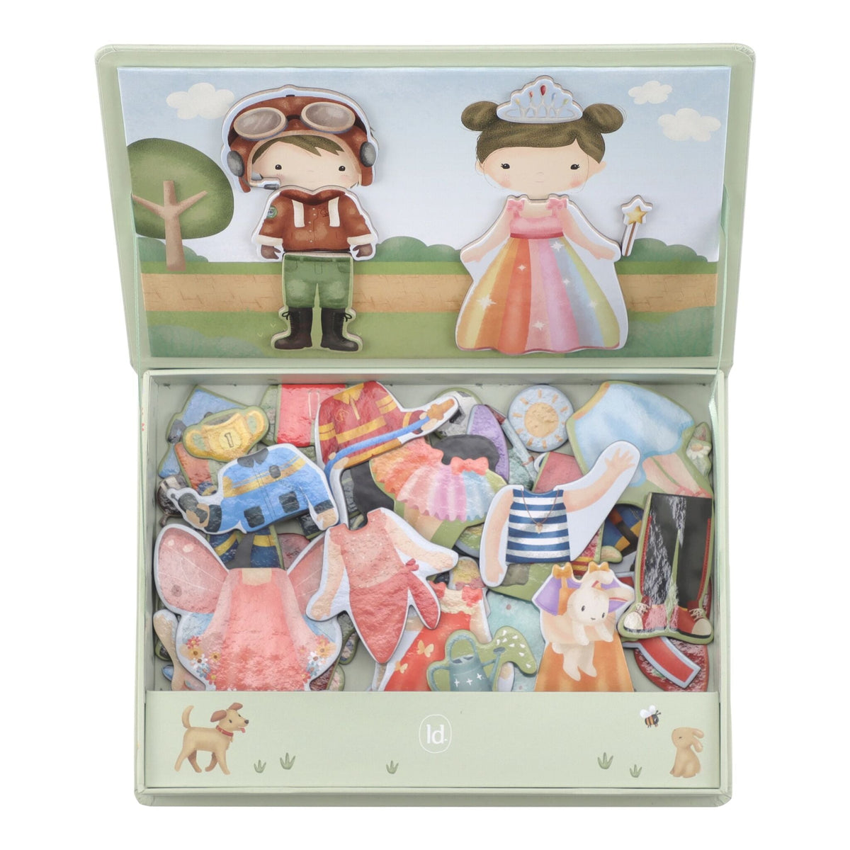 Little Dutch® Magnetna sestavljanka Dress-Up Jim & Rosa