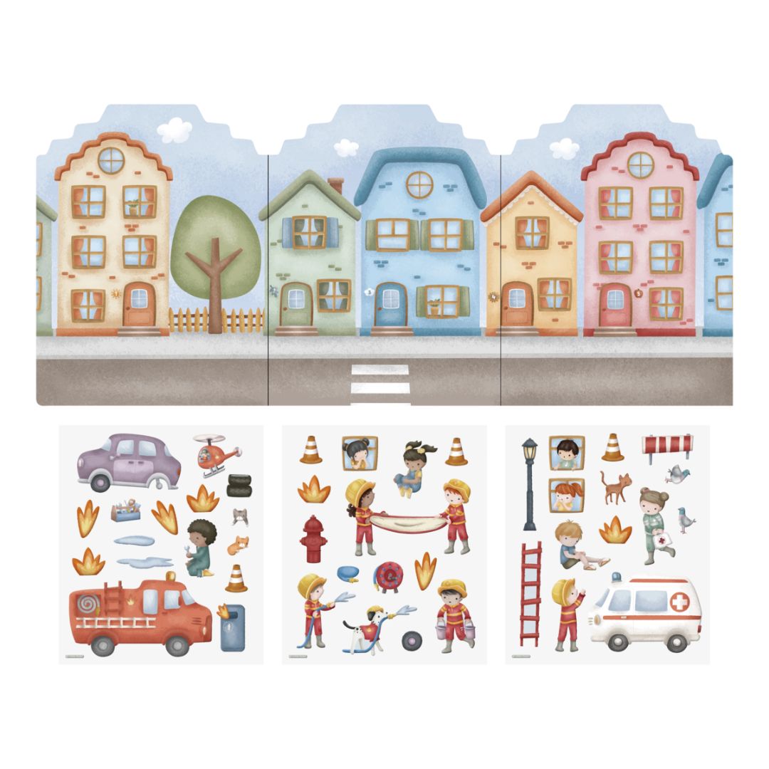 Little Dutch® Knjižica z nalepkami za večkratno uporabo Jim & Friends Little Dutch