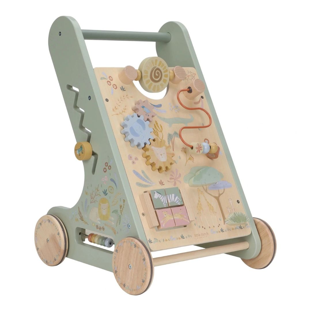 Little Dutch® Wooden Activity Walker Safari Friends