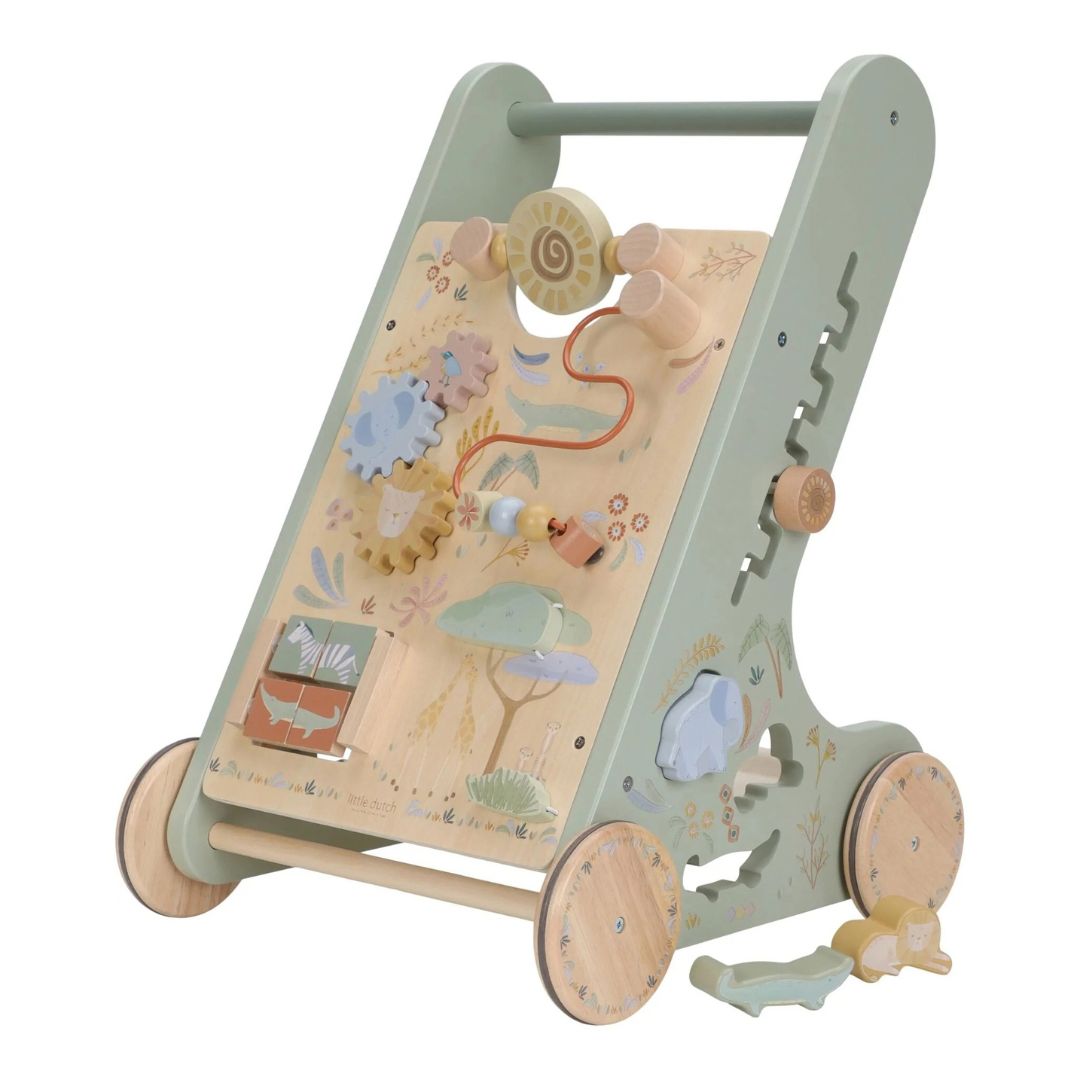 Little Dutch® Wooden Activity Walker Safari Friends – slika 3