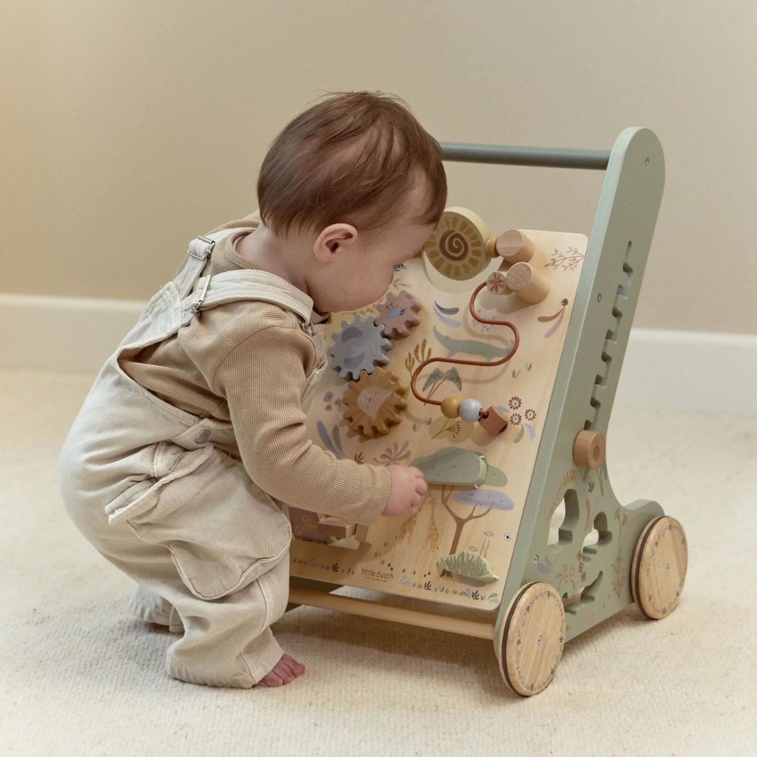 Little Dutch® Wooden Activity Walker Safari Friends – slika 8