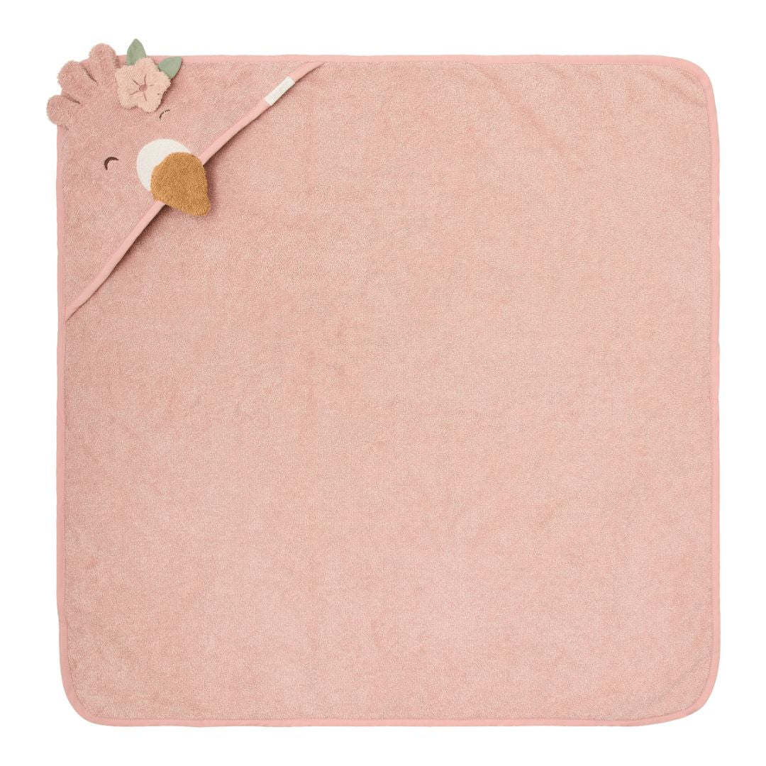 Little Dutch® Ručnik s kapuljačom Flamingo 75x75cm