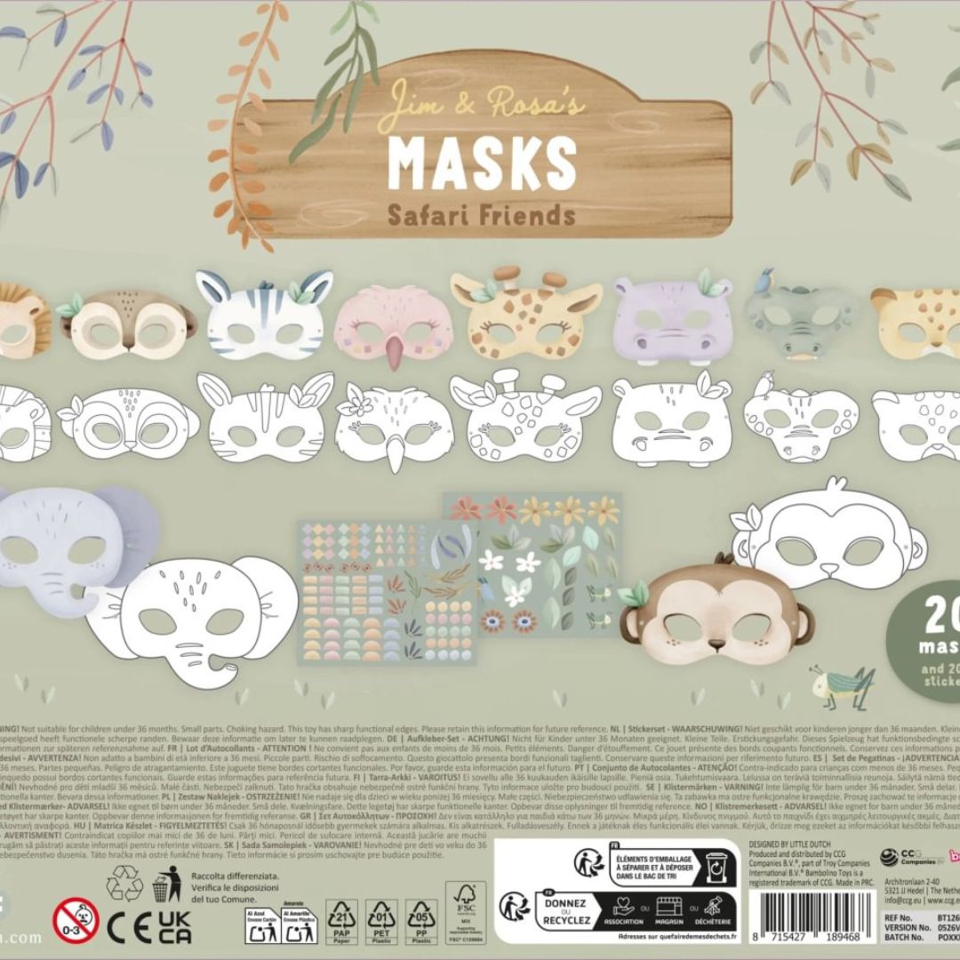Little Dutch® Scissor Book Safari Friends