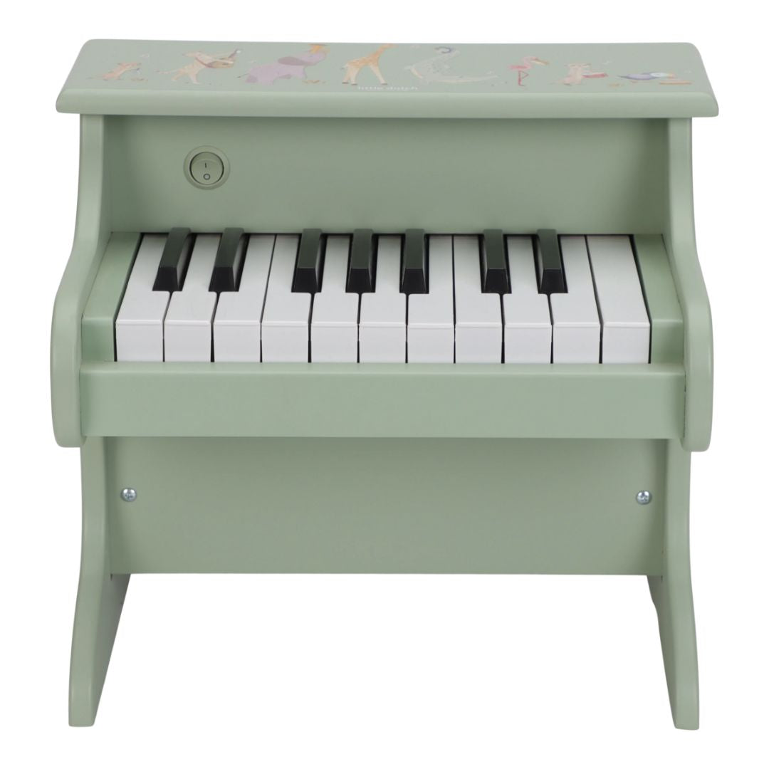 Little Dutch® Leseni klavir Safari Friends Green