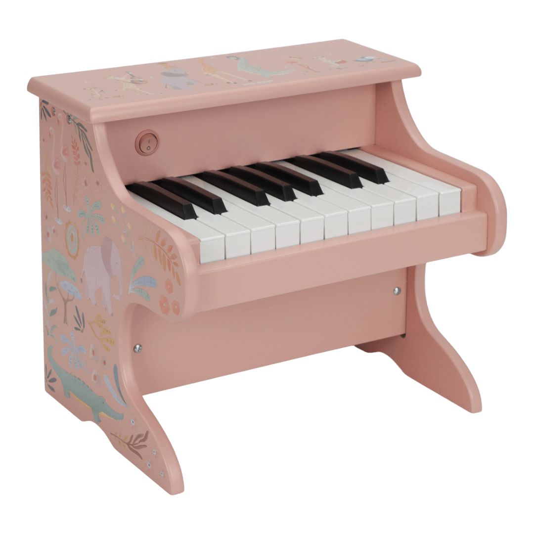 Little Dutch® Leseni klavir Safari Friends Pink
