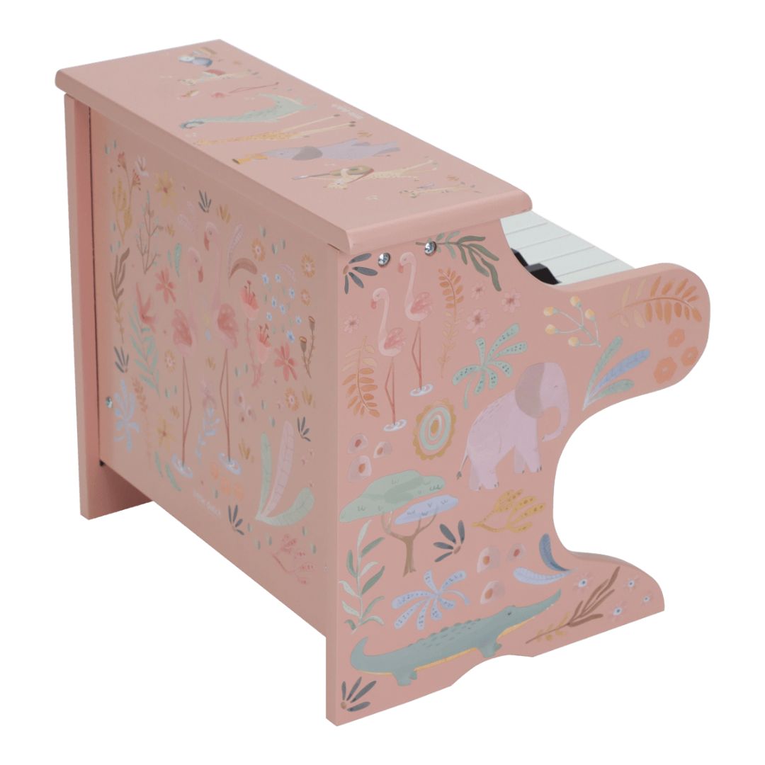 Little Dutch® Leseni klavir Safari Friends Pink