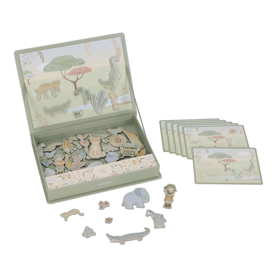 Little Dutch® Puzzle magnetico Safari Friends