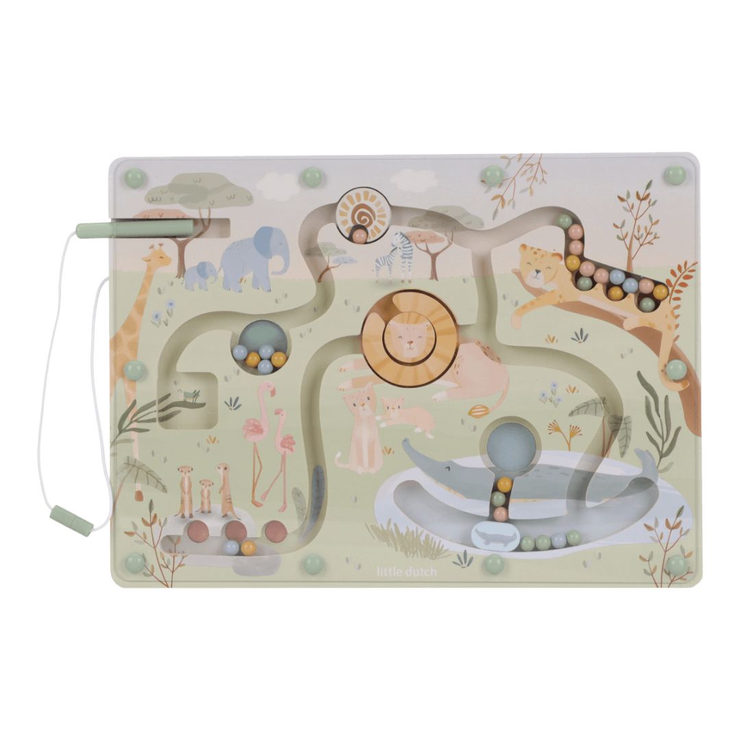 Little Dutch® Labirinto magnetico Safari Friends
