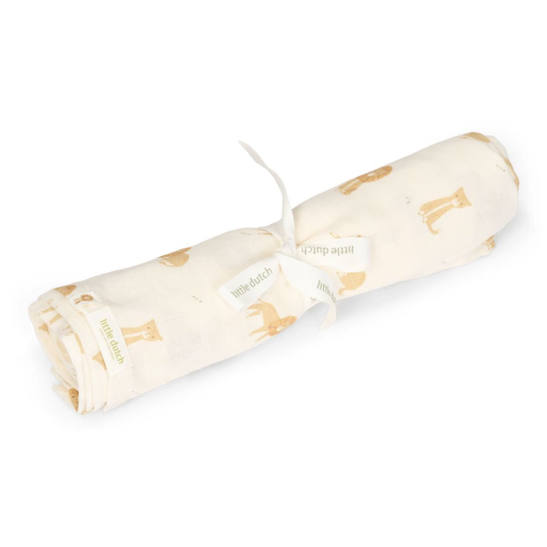 Little Dutch® Muslin pelena za povijanje Safari Leo 120x120