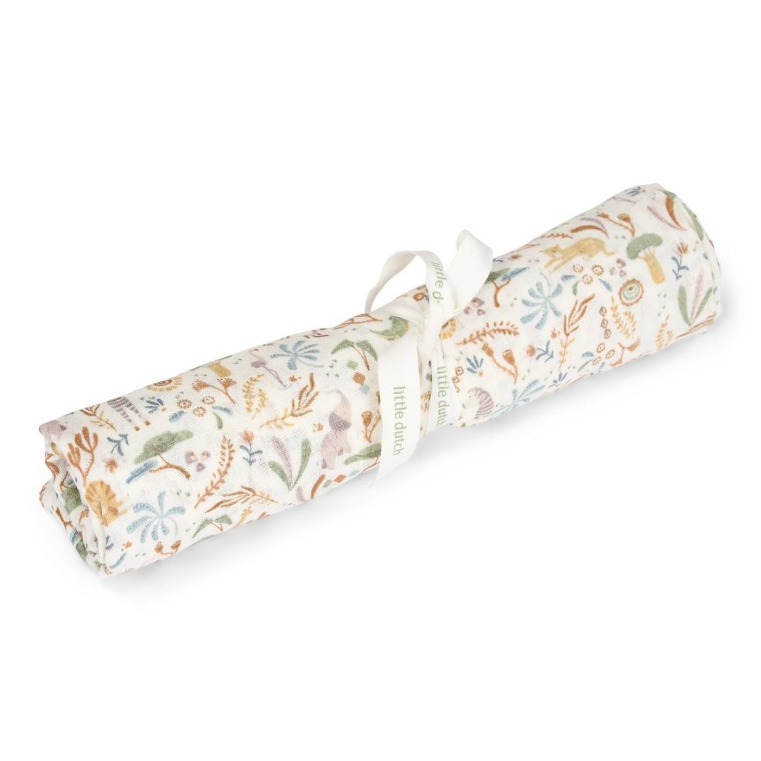 Little Dutch® Muslin pelena za povijanje Safari Wonders 120x120