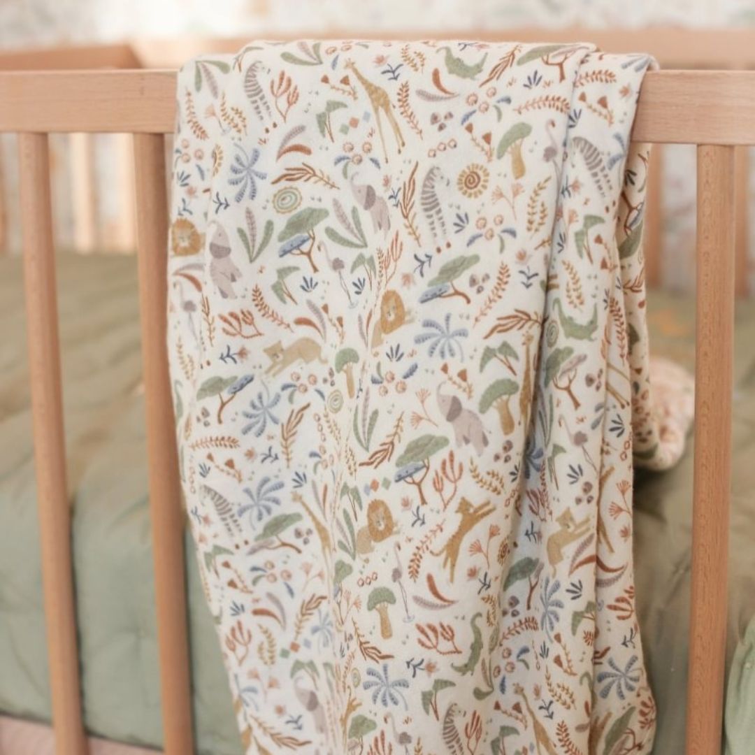 Little Dutch® Muslin pelena za povijanje Safari Wonders 120x120