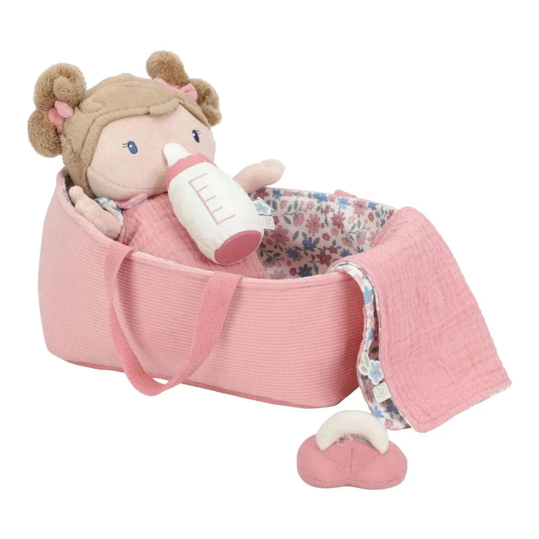 Little Dutch® Punčka Rosa v košari (25 cm) Little Dutch