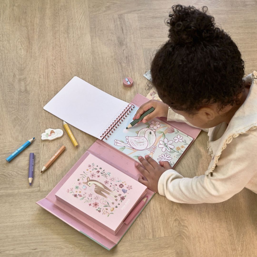 Little Dutch® Coloring Set Rosa Fairy Garden