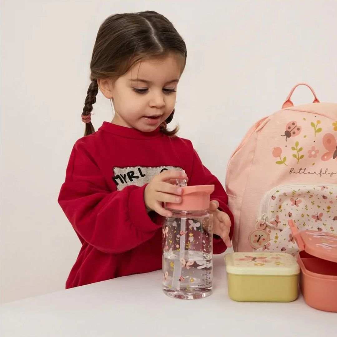 Miniland® Steklenička s slamico 450ml Butterfly Miniland