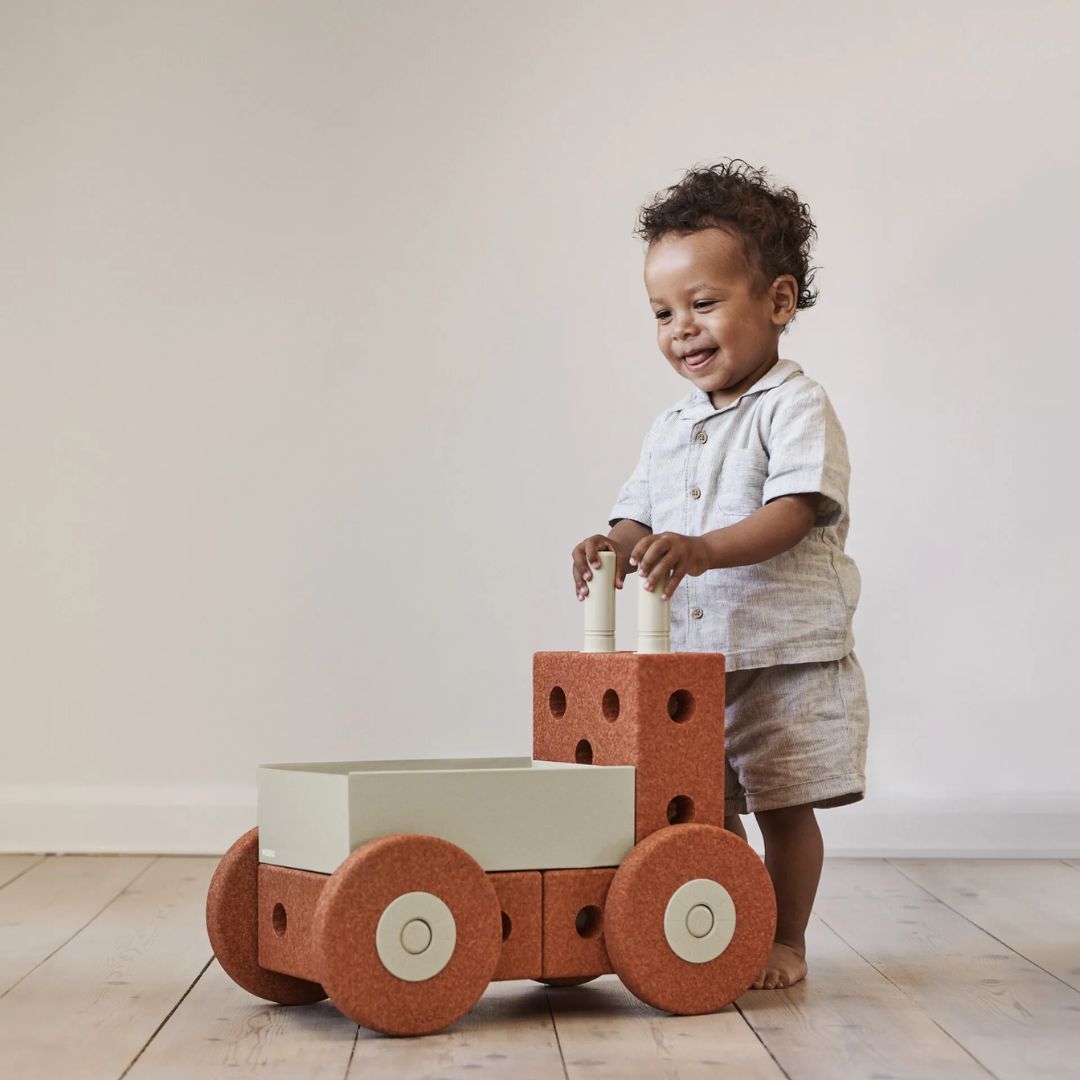 Modu® 3u1 Baby Walker Burnt Orange / Dusty Green
