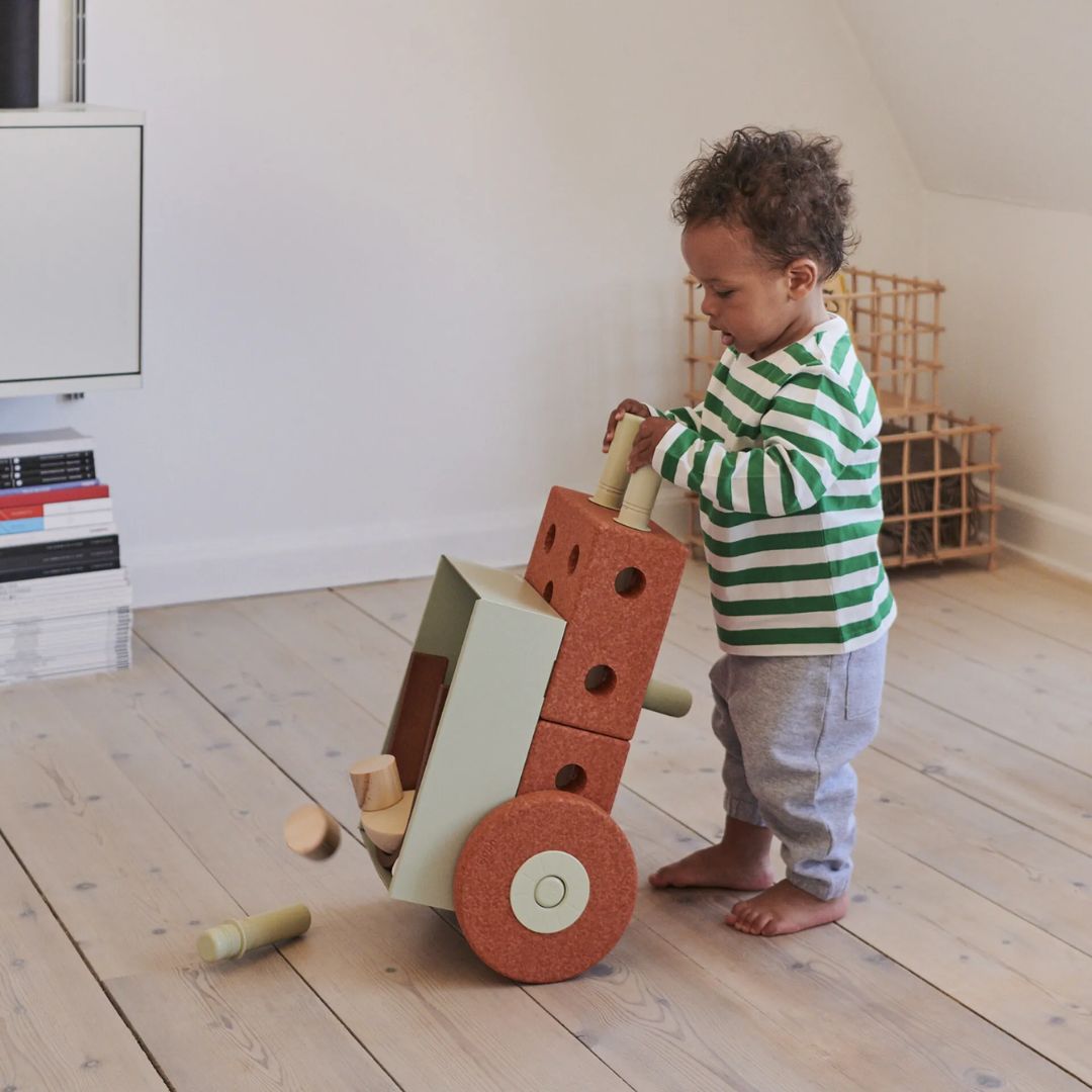 Modu® 3u1 Baby Walker Burnt Orange / Dusty Green